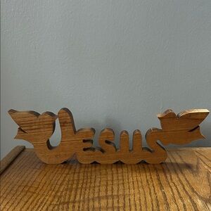 Wooden 'Jesus' Wall Decor